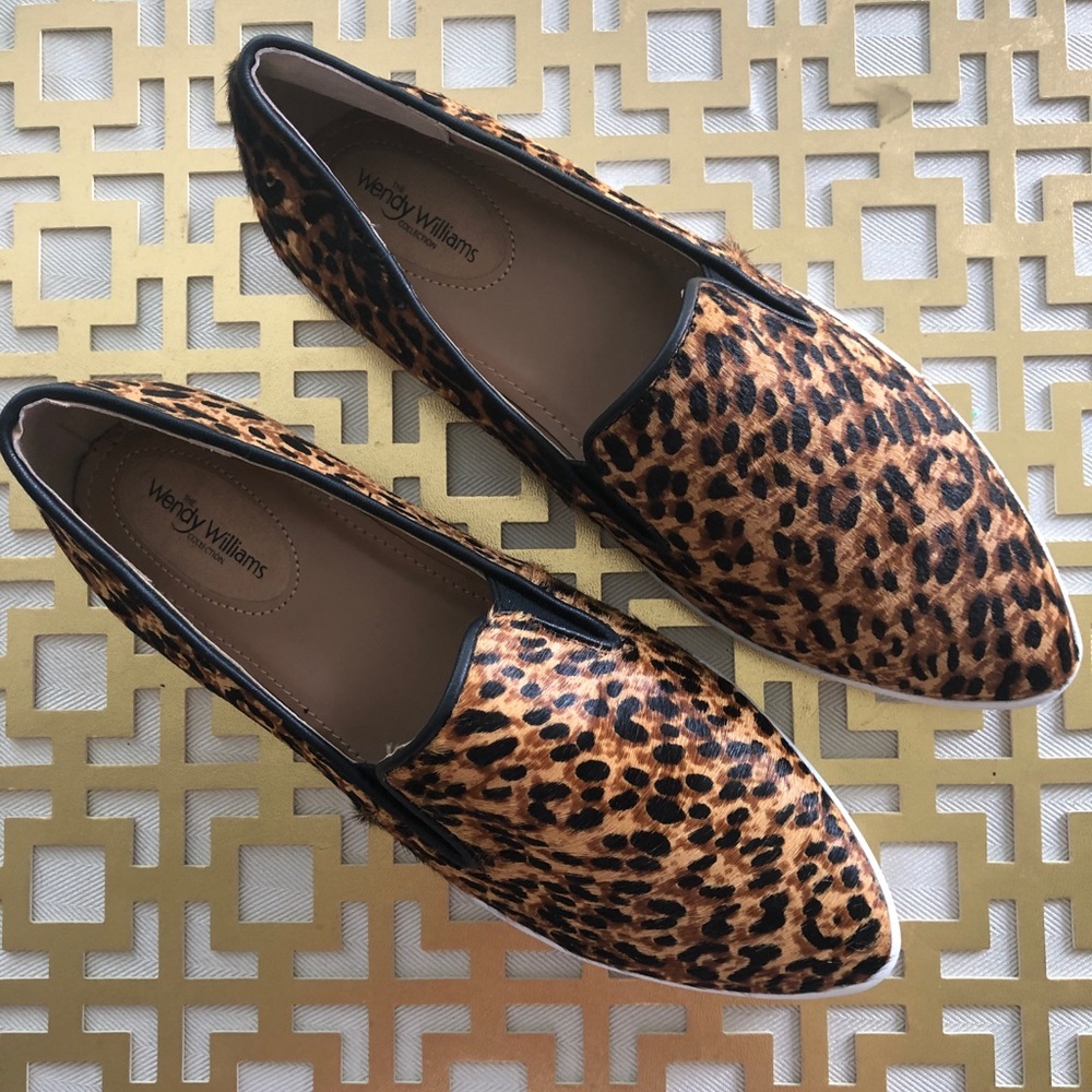 NEW Wendy Williams Calf Hair Tennis Shoes